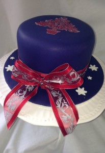 Purple Christmas Cake